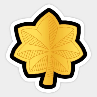 Major Rank Insignia wo Txt Sticker